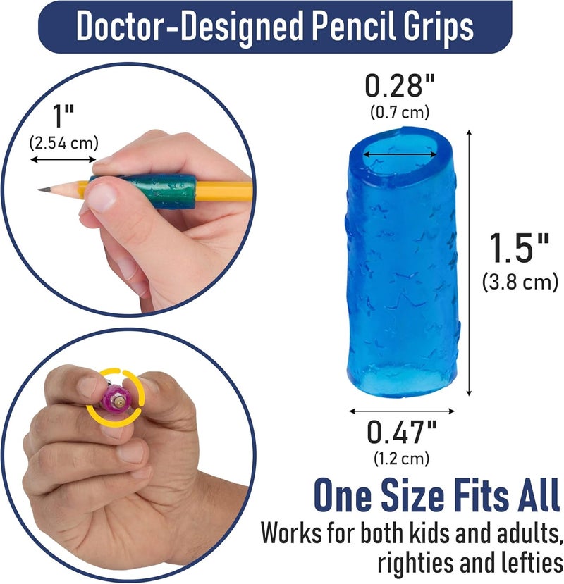 The Classics The Pencil Grip Extreme Pencil Grips, Ergonomic Writing Aid For Lefties And Righties, 1.3” Long, Assorted Colors, 12 Count - TPG-16512 - Image 2